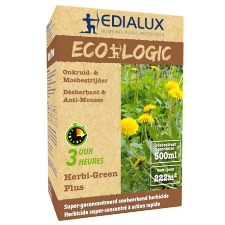 Herbi Green Plus 500 ml Edialux ** Herbicide total sans Glyphosate