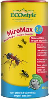 Ecostyle Miromax 400 gr ** Anti fourmis: à poudrer ou à arroser **
