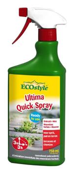 Ecostyle Ultima Spray 750 M Spray prêt à l´emploi ** Herbicide et anti-mousses total BIO **