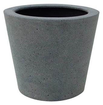 Polystone conic vase D 15 ; Ht 13cm (JDB)